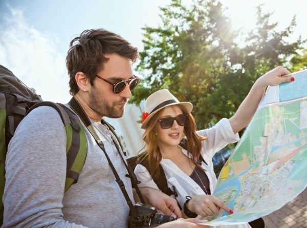 Happy Beach Travelers